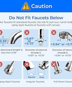 Waterdrop Countertop Water Filter, 4000 Gallons Water Filter for Sink Faucet and Filter Life Reminder, Reduces Heavy Metals, Bad Odor, and 99% Chlorine (2 Filter Included) WD-CTF-06 2