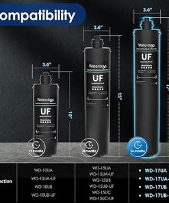Waterdrop RF17-UF 0.01 Micron Water Filter, 24K Gallons High Capacity, Reduces Lead, Chlorine, Bad Taste & Odor, Replacement for Waterdrop Under Sink Water Filtration system 2