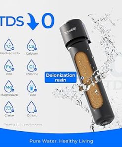 【0 TDS】 Waterdrop RODI Deionization Water Filter System, Resin Filter, DI Water Purifier Used with Undersink Reverse Osmosis System, Aquarium, Hydroponics, WD-DI 2