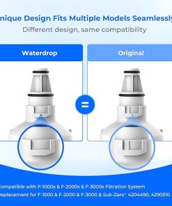 Waterdrop F-1000,4204490 Water Filter, Replacement for Sub-Zero® 4204490, 4290510, InSinkErator® F-1000 F-2000 F-3000 Filter and AquaPure AP Easy C-Complete, Subzero Water Filter,NSF/ANSI 42 2
