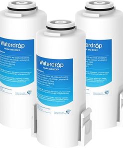 Waterdrop WD-EDFX Replacement Filters for Waterdrop Rechargeable Water Filter Dispenser WD-ED61, 200-Gallon Long-Life, 10X Filtration Efficiency, Reduce 98% Chlorine and 20+ Contaminants, 3 Filters