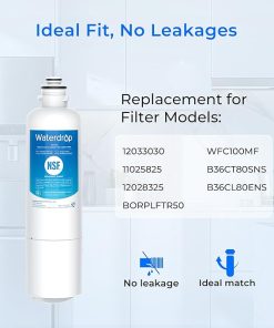 Waterdrop BORPLFTR50 Replacement for Bosch® Ultra Clarity® Pro 11032531, 12033030, 11025825, BORPLFTR55, B36CD50SNS, B36CT80SNS, B36CL80ENS, B36FD50SNS, WFC100MF, WFS200MF, Refrigerator Water Filter 2