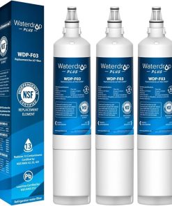 Waterdrop Plus 5231JA2006A NSF 401&53 Certified, Replacement for LG® LT600P®, KENMORE® 9990, 46-9990, WFC2001, LFX25960ST, rwf1000a Refrigerator Water Filter, 3 Filters(Package May Vary)