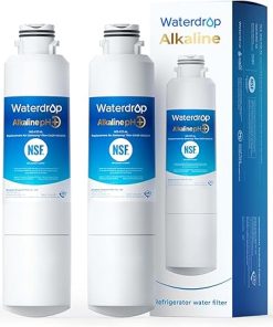 Waterdrop Alkaline DA29-00020B Replacement for Samsung® Water Filter HAF-CIN/EXP, HAF-CIN, DA29-00020B-1, DA97-08006A-1, RF28HMEDBSR, RF263BEAESR, RS25J500DSR, RF263TEAESG, 2 Filters