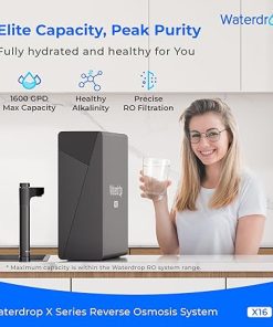 Waterdrop X16-Alkaline Tankless Reverse Osmosis System, NSF/ANSI 42&58&372 Certified, 1600 GPD RO Filter System, 11-Stage Filtration, UnderSink, 3:1 Pure to Drain, Alkaline Mineral pH+, BPA Free 2