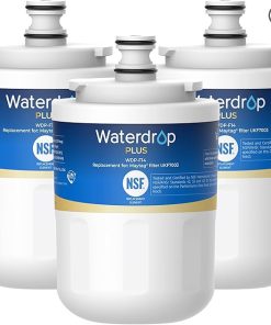 Waterdrop Plus UKF7003 Replacement for Maytag® UKF7003, UKF7002AXX, Whirlpool® EDR7D1, UKF7003AXX, UKF7002, 7003AXXP, UKF6001AXX, NSF 401&53 Refrigerator Water Filter, 3 Filters (Package May Vary)