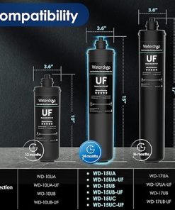 Waterdrop RF15-UF 0.01 Micron Replacement Filter Cartridge For 15UA/15UA-UF/15UB/15UB-UF/15UC/15UC-UF Under Sink Water Filter, Reduces Lead, Chlorine, Bad Taste & Odor, 19K Gallons High Capacity 2