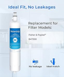 Waterdrop 847200 Refrigerator Water Filter Replacement for Fisher & Paykel® Water Filter 847200, 3 Filters 2