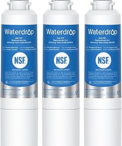 Waterdrop DA29-00020B Refrigerator Water Filter, Replacement for Samsung HAF-CIN/EXP, DA29-00020A/B, DA29-00020B-1, RF263BEAESR, RF28HMEDBSR, RF263TEAESG, RF4287HARS, 3 Filters (Package May Vary)