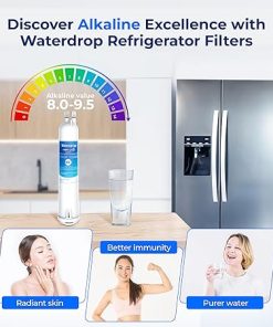 Waterdrop 𝐀𝐥𝐤𝐚𝐥𝐢𝐧𝐞 WD-F08-AL Replacement for 4396841, Everydrop® Filter 3, EDR3RXD1, 4396710, Kenmore® 46-9083, 46-9030, 𝐄𝐧𝐡𝐚𝐧𝐜𝐞𝐬 𝐩𝐇 Refrigerator Water Filter 2