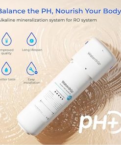 Waterdrop Alkaline Water Filter System for Sink WD-ALK16, Mineralizing Water to 9.5 pH, NSF/ANSI 372 Certified, Compatible with Reverse Osmosis Systems, Under Sink Installation 2