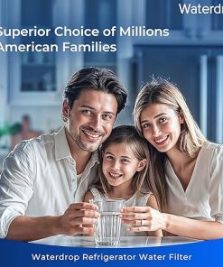 Waterdrop Plus XWF Replacement for GE® XWF, WR17X30702, NSF/ANSI 401&53&42&372 Certified, 𝐑𝐞𝐝𝐮𝐜𝐢𝐧𝐠 𝐏𝐅𝐀𝐒, 1 Filter 2