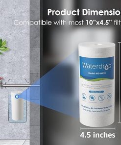 Waterdrop Whole House Sediment Water Filter, 10″ x 4.5″, Replacement for Pentair Pentek DGD-5005, GE® GXWH40L, GXWH35F, Culligan® RFC-BBSA, 3M® Aqua-Pure® AP810, 5 Micron, Pack of 2 2