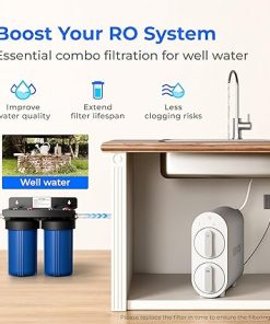 Waterdrop G2 Reverse Osmosis System, 7 Stage Tankless RO Water Filter System, Under Sink Water Filtration System, 400 GPD, 1:1 Pure to Drain, Reduces TDS, FCC Listed, USA Tech, WD-G2-W 2