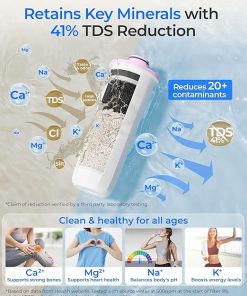 Waterdrop TDS Reduction Instant Water Filter Dispenser, 5-Stage Rechargeable Water Filter Pitcher, Instantly Improve Flavor 2