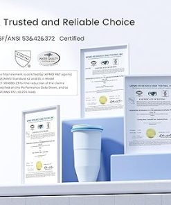 Waterdrop Replacement Filters for Waterdrop WD-PT-08B Pitcher, NSF/ANSI 53 Certified, Reduces TDS, PFOA/PFOS, Lead, Chlorine, and More, 4-Stage Filtration Replacement (Pack of 3) 2