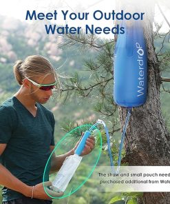 Waterdrop Gravity Water Bag for Camping, Travel, Backpacking, Hiking and Emergency, Compatible with Water Filter Straw, Flex Foldable, 1.5 Gal Bag 2